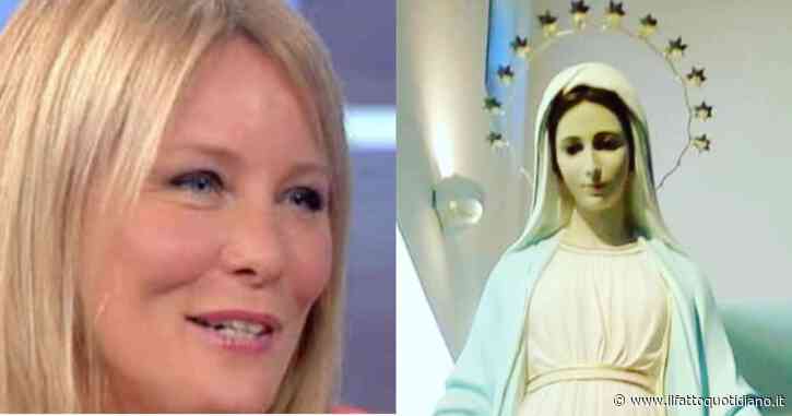 Domenica In, Flavia Vento: “Ho visto una signora con un abito color cielo”. E rivela i dettagli dell’apparizione della Madonna