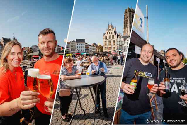 Negende Bierfestival lokt tienduizend lekkerbekken naar zonovergoten Mechelse Grote Markt