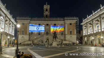 Guerra in Israele, Acea illumina il Campidoglio in nome della pace