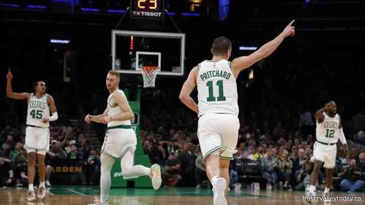 Pritchard nets extension, leads Celtics over 76ers in NBA pre-season opener