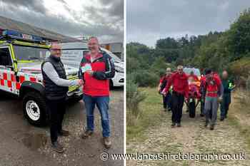 Bolton Mountain Rescue rescue mountain biker from Rivington