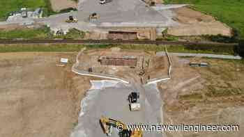 Network Rail installs new road bridge over Cornwall railway