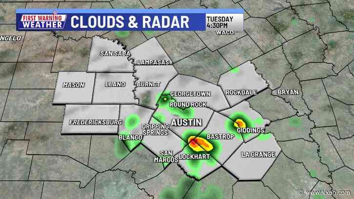 Tropical moisture brings rain to some