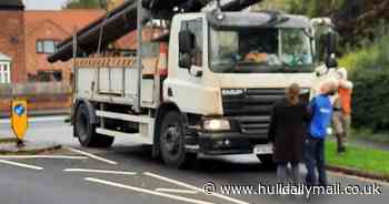 'Stalemate' in Hedon as locals try to stop broadband poles being installed by blocking contractors