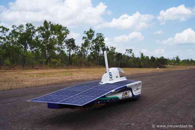 Ingenieursstudenten Solar Team streven met roterende vin naar winst tijdens WK voor zonnewagens