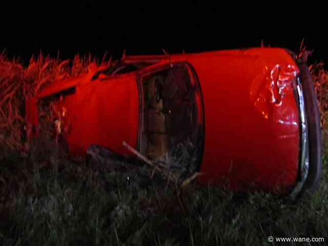 17-year-old driver hurt after truck flips in Adams County crash