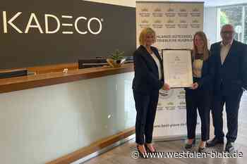 Espelkamp: Kadeco erhält Qualitätssiegel für Ausbildung