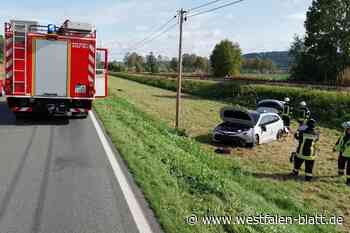 Unfall auf B7 bei Westheim: zwei Autos kollidieren