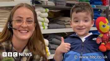 Appeal reunites boy with with lost superhero toy