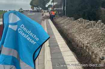 Tiefbauarbeiten für Glasfasernetz in Höxter gestartet