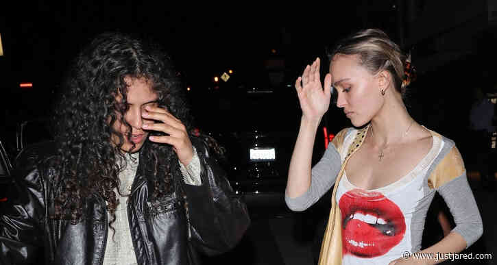 Lily-Rose Depp & Girlfriend 070 Shake Grab Dinner at Giorgio Baldi in Santa Monica