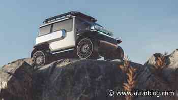 Toyota Baby Lunar Cruiser channels FJ40, but on the moon
