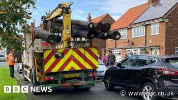 Stand-off in Hedon as broadband firm tries to install poles in street
