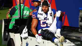 Bills LB Milano, DT Jones sidelined indefinitely