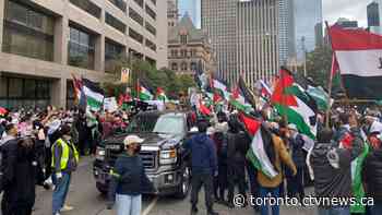 Police watchful amid large demonstrations in Toronto over Israel-Hamas conflict