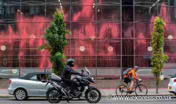 Former Daily Express HQ vandalised with blood-red paint by pro-Palestinian group