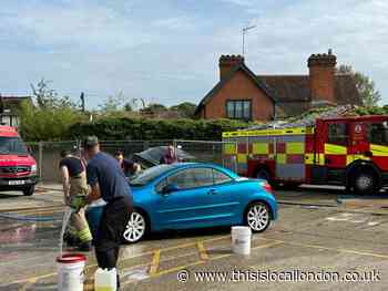 Loughton fire station car wash raises almost £1k for charity