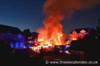 Gadwall Way Thamesmead fire: Houses damaged