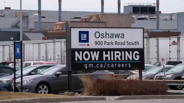GM workers hit the picket lines at three facilities in Ontario