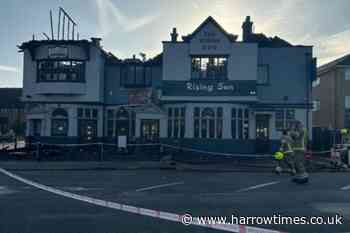 Images show aftermath of The Rising Sun fire in Sudbury Hill
