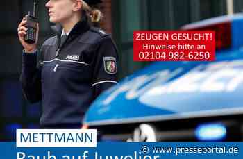 POL-ME: Juwelier beraubt - Inhaber mit Messer bedroht - Mettmann - 2310035