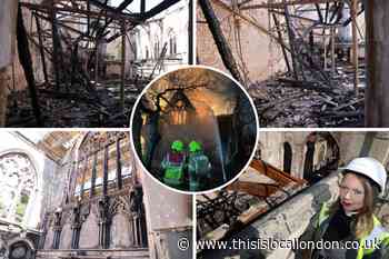 New images show inside St Mark's Church after fire