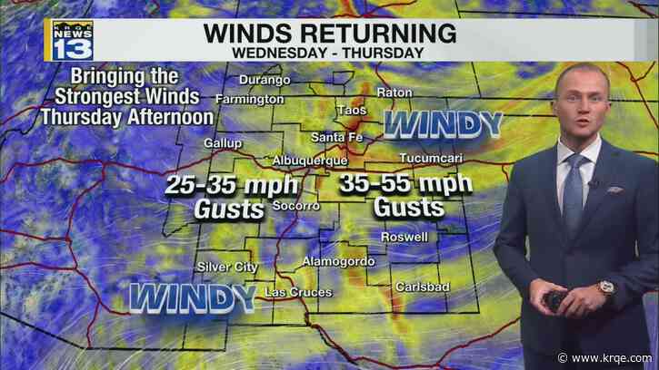 Wind picks up Wednesday, dies down Friday