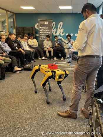 Nelson and Colne College engineering students meet SPOT