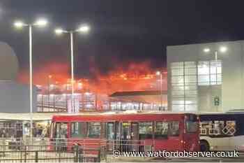 London Luton Airport closed as fire rips through car park