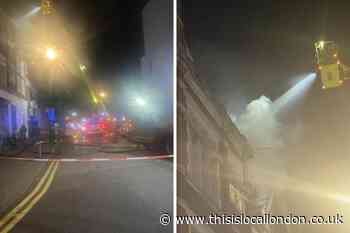 Kilburn Netherwood Street shop fire caused by firework