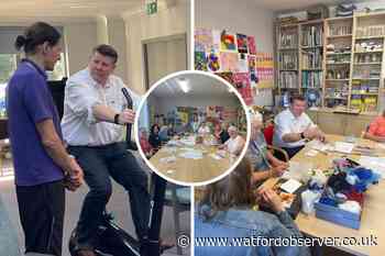 MP Dean Russell shadowed Rennie Grove Peace Hospice workers