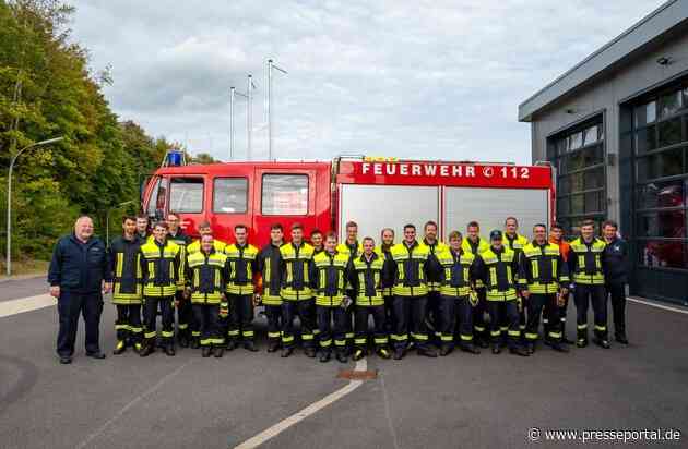 FW Finnentrop: Erstes Modul der feuerwehrtechnischen Grundausbildung erfolgreich beendet
