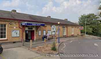 Firefighters tackle fire on track at Pinner station