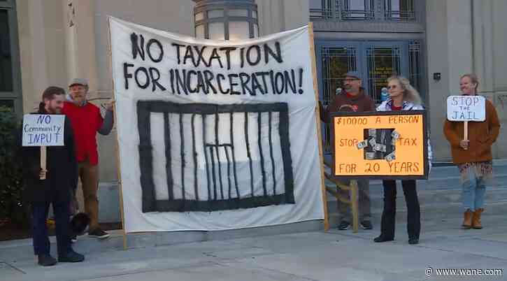 Groups rally outside courthouse ahead of federal hearing on new Allen County Jail
