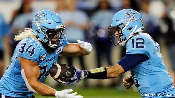 Toronto’s Chad Kelly earns CFL honour roll nod among quarterbacks