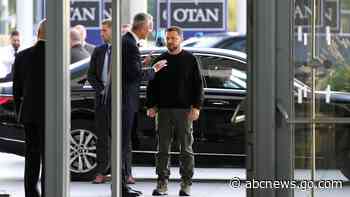 Ukraine's Zelenskyy at NATO defense ministers meeting seeking support to fight Russia