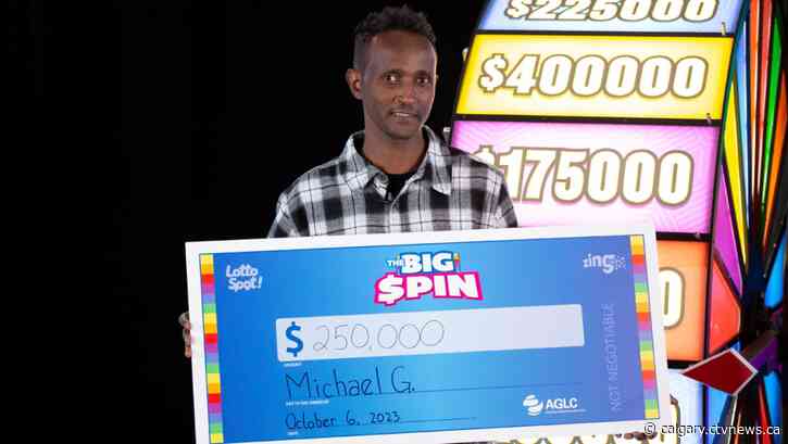 Calgary man wins $250K from Big Spin lottery game