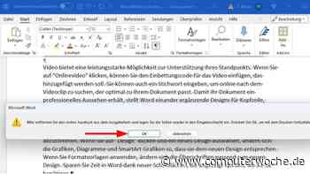 Word: Auch ohne Duplexdrucker doppelseitig drucken