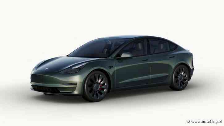 Meer kleuren Tesla Model 3 en Y, maar het is geen lak