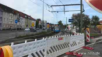 Straßenbahnen fahren nicht wegen Bauarbeiten am Werftdreieck in Rostock
