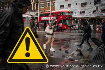 Met Office London weather forecast as rain warning issued