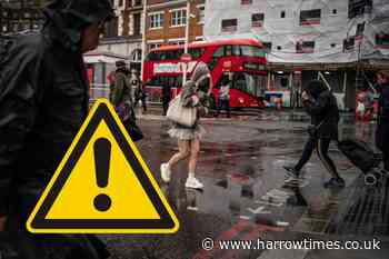 Met Office London weather forecast as rain warning issued