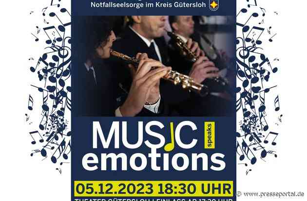 POL-GT: Das Landespolizeiorchester Nordrhein-Westfalen spielt im Theater Gütersloh zugunsten der Notfallseelsorge im Kreis Gütersloh - 05. Dezember 2023