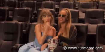 Taylor Swift Shares Popcorn With Beyoncé at 'Eras Tour' Film Premiere & Explains Why She's a 'Guiding Light'