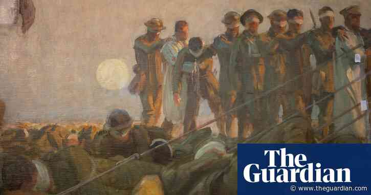 ‘It glows’: restorer removes queasy look from first world war painting Gassed