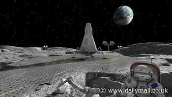 Motorways on the MOON! Astronauts could use sunlight to turn lunar soil into paved roads, scientists say