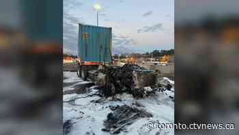 Large truck fire shuts down eastbound 401 Express at Allen Road