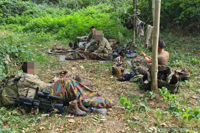 Plots kamperen er vier militairen in de tuin van Erik: “Ze hadden zelfs al een waslijn opgehangen”