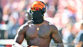 Browns' David Njoku reveals the gruesome extent of his facial burns in first photo he's shared of injury