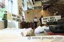 Extinction Rebellion holds 'die-in' at Havas’ London office in protest against Shell account